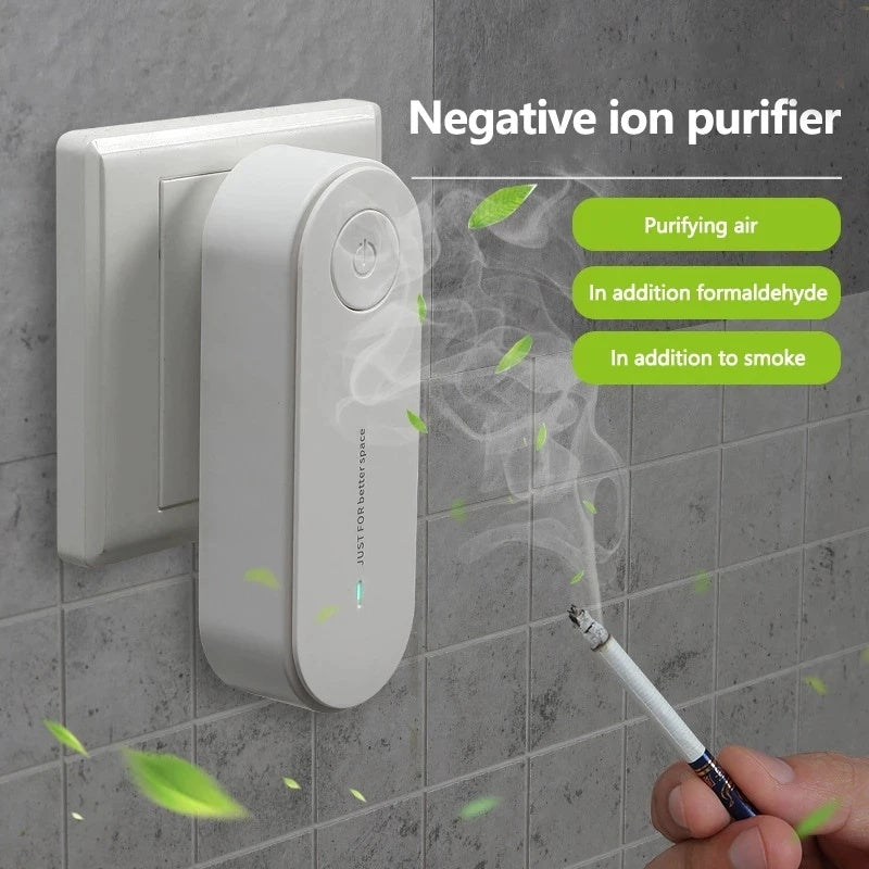 Mini Portable Anion USB Air Purifier - Quiet lionizer for Desk & Car